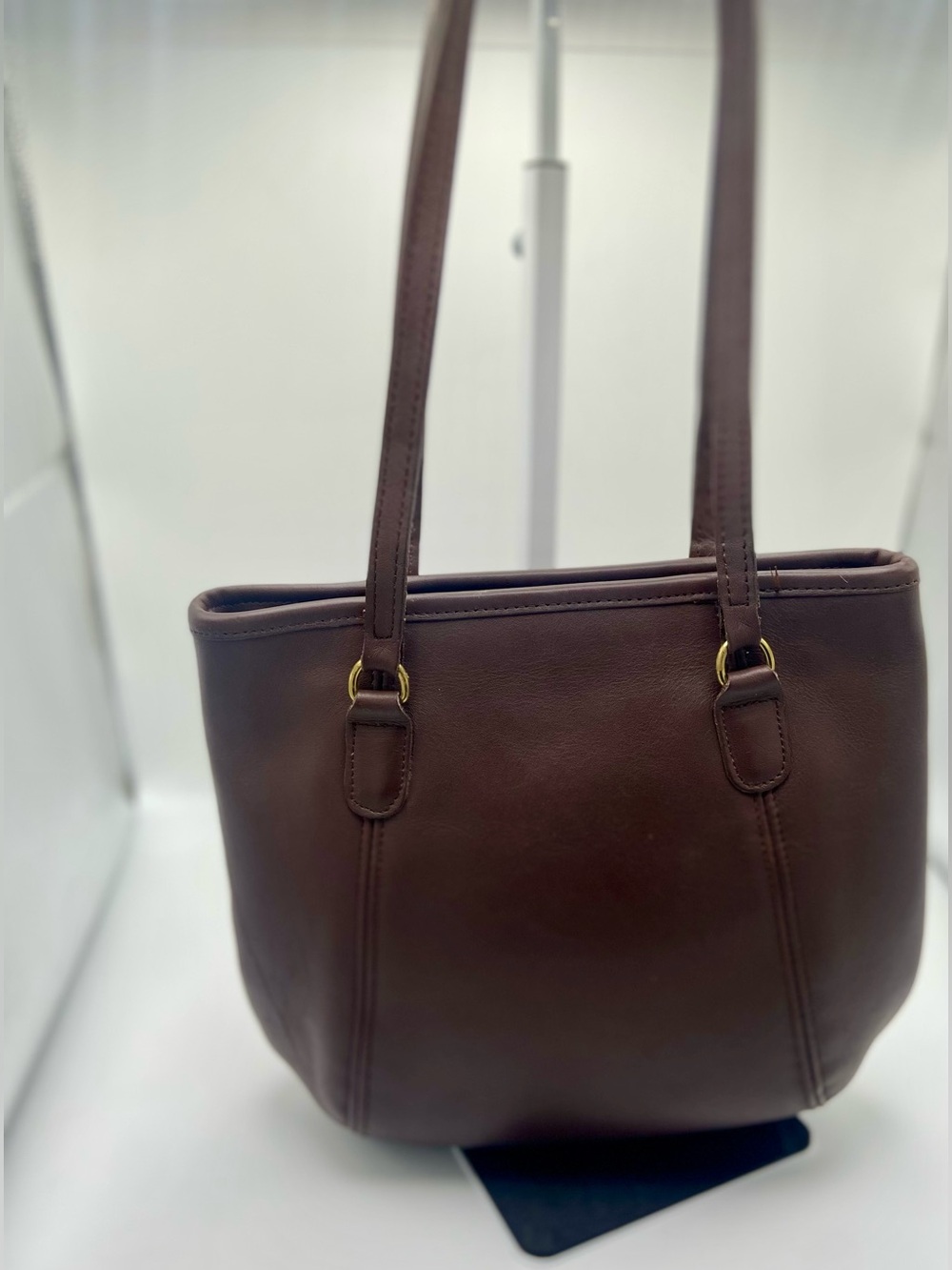 Vintage Coach 9996 Brown Leather Shoulder Tote Bag J7N USA